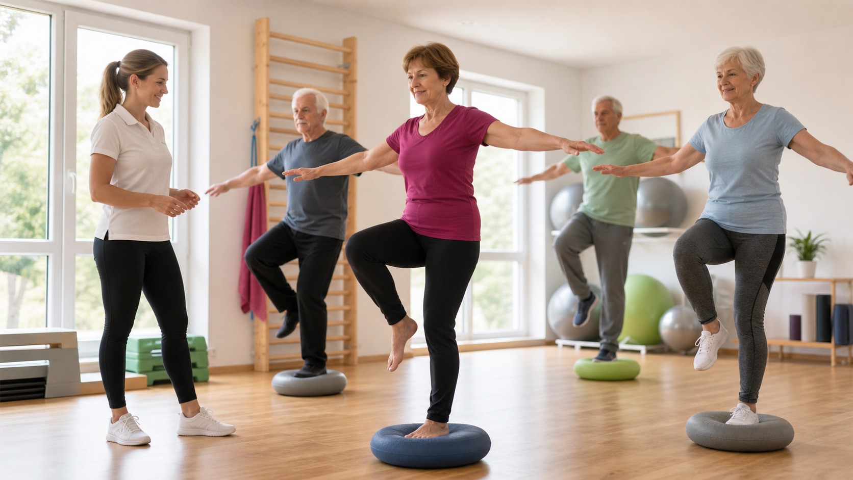 Betreutes Gleichgewichts- und Koordinationstraining im Reha-Sport